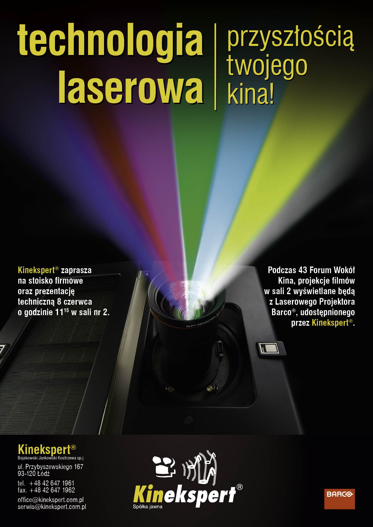 Panel techniczny - Technologia Laserowa przyszłością twojego kina